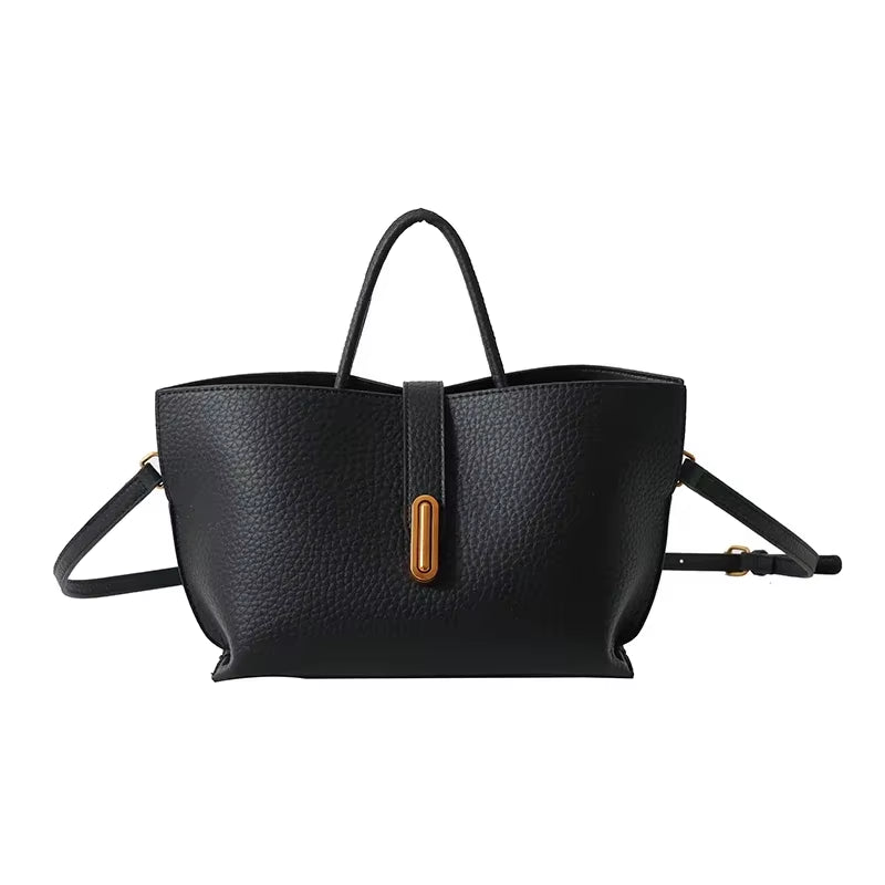 2025 New High Quality Solid Color PU Women'S Shoulder Bag Hot Selling Large Capacity Casual Commuting Crossbody Bagсумка Женская