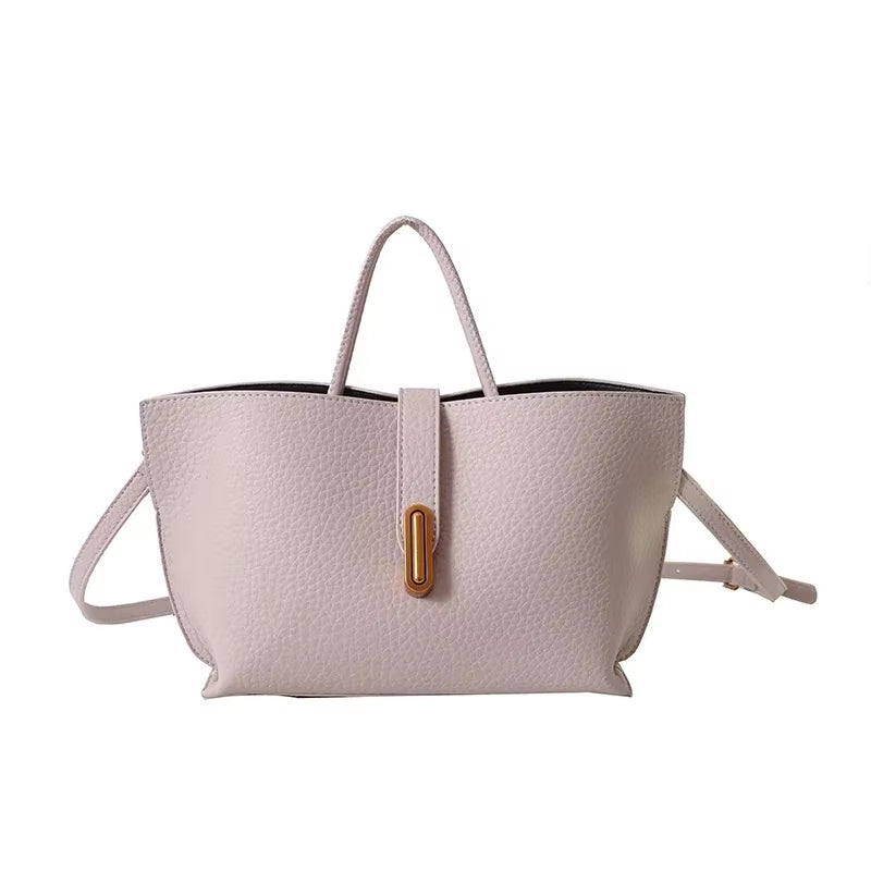 2025 New High Quality Solid Color PU Women'S Shoulder Bag Hot Selling Large Capacity Casual Commuting Crossbody Bagсумка Женская