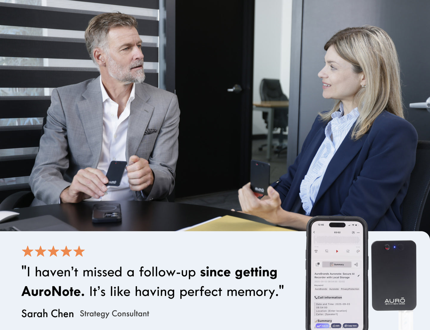 AuroNote™ -AI Note Taking Assistant