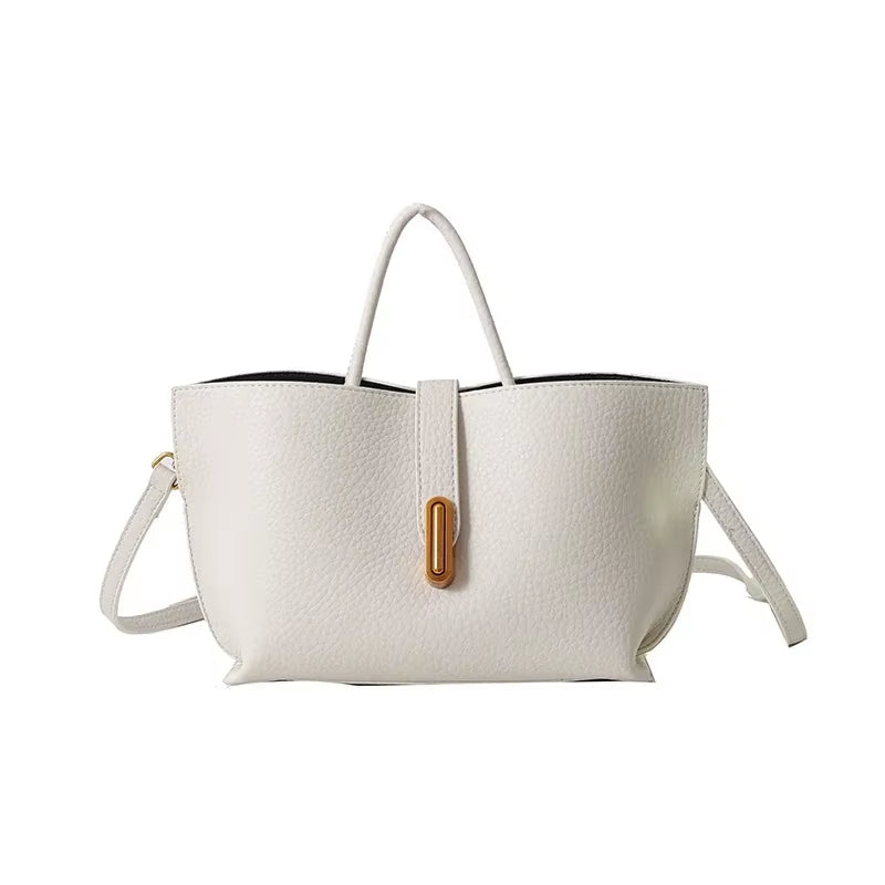 2025 New High Quality Solid Color PU Women'S Shoulder Bag Hot Selling Large Capacity Casual Commuting Crossbody Bagсумка Женская