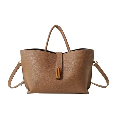 2025 New High Quality Solid Color PU Women'S Shoulder Bag Hot Selling Large Capacity Casual Commuting Crossbody Bagсумка Женская